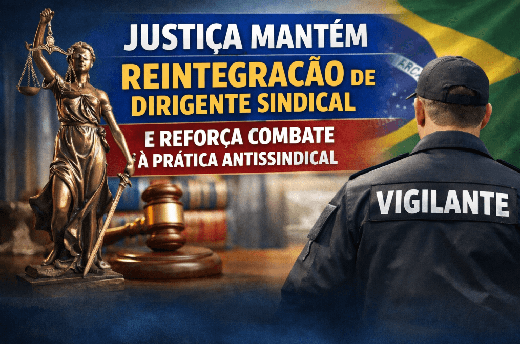 JUSTIÇA MANTÉM REINTEGRAÇÃO DE DIRIGENTE SINDICAL E REFORÇA COMBATE À PRÁTICA ANTISSINDICAL