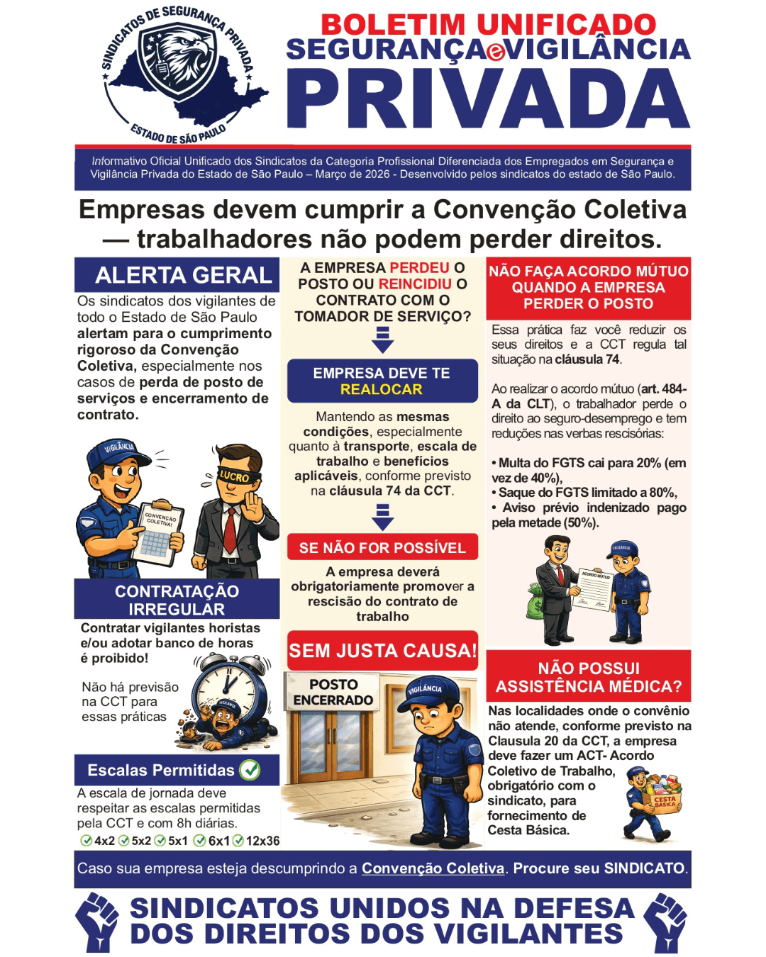 BOLETIM UNIFICADO – SEGURANÇA E VIGILÂNCIA PRIVADA